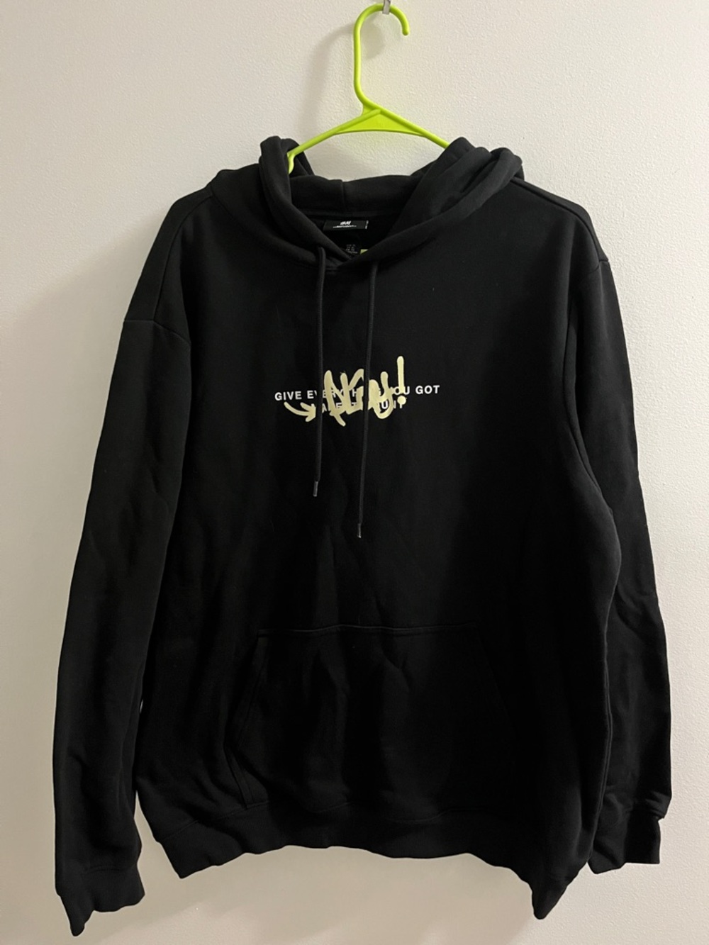 H&M Black Graphic Hoodie